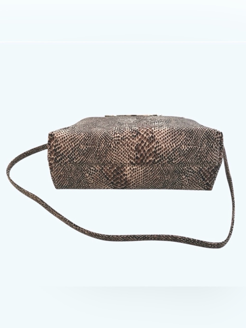 JC & CO Milano Small Snake-Print Arm Bag with Crossbody Strap - Picture 6 of 8